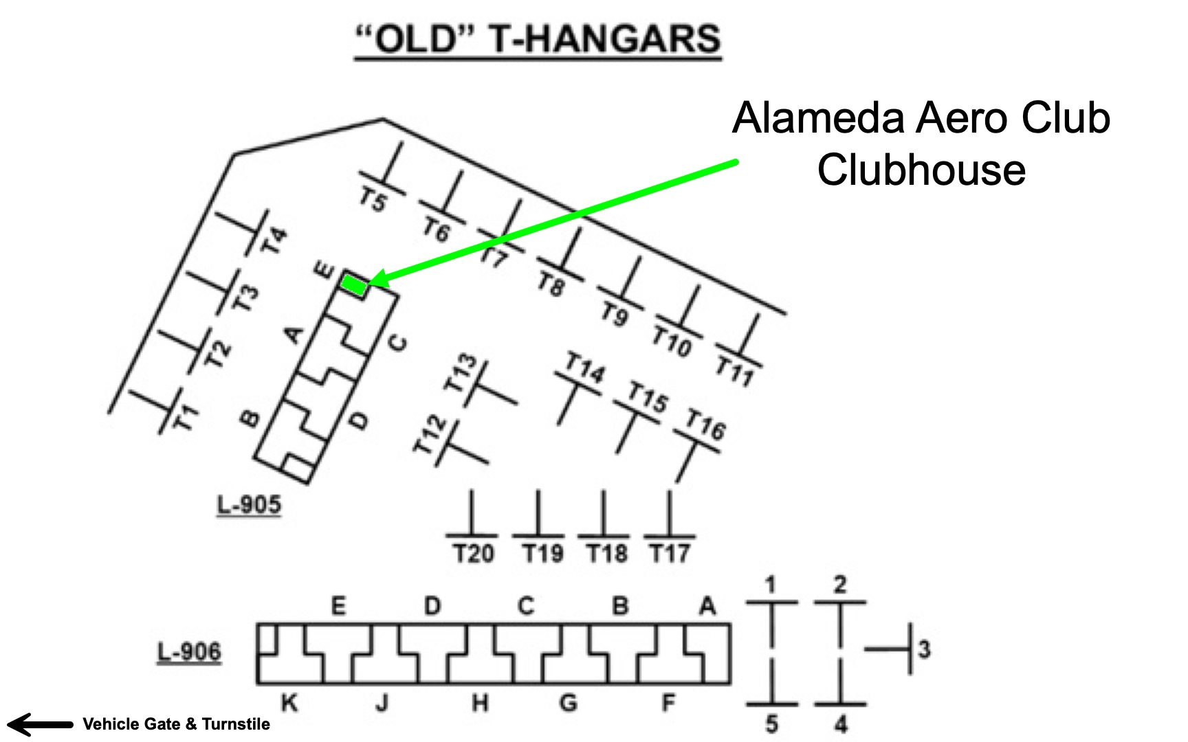 Alameda Aero Club Clubhouse Location